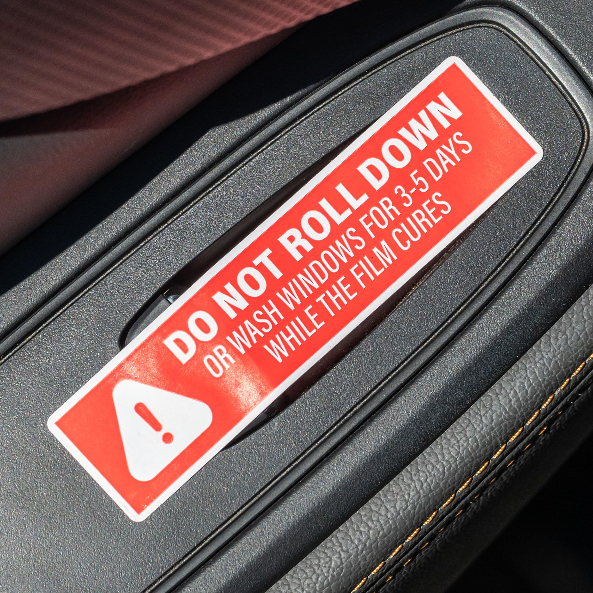 500pcs Do Not Roll Down Window Stickers, Removable Adhesive Warning Labels for Automotive Tint Shops, Vinyl Wrapping, 1" x 4"
