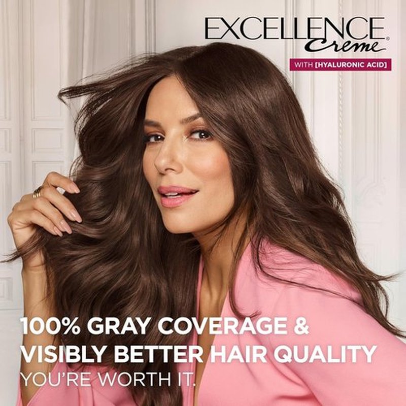 L'Oreal Paris Excellence Crème Hair Dye - Triple Care Formula for 100% Gray Coverage | 8 Medium Blonde, 1 Kit