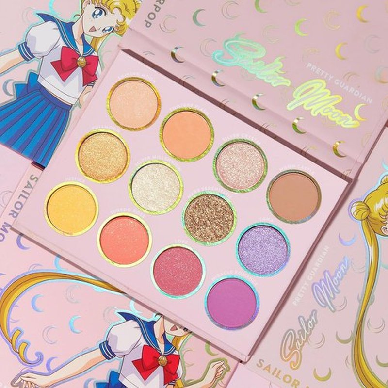 ColourPop x Sailor Moon Pretty Guardian Makeup Palette - Pastel Shadows with Metallic & Matte Finishes - High-Pigment Formula (0.5 oz)