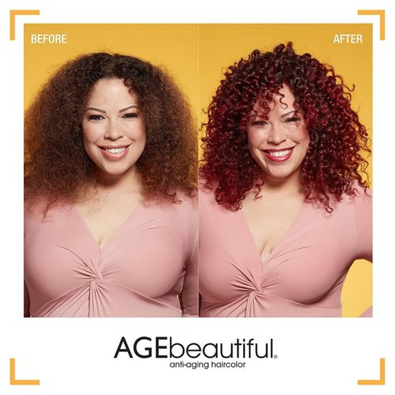 AGE Beautiful Permanent Hair Color Dye Set - 100% Gray Coverage & Anti-Aging Formula | Biotin for Thicker, Fuller Hair