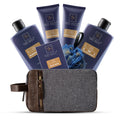 YARD HOUSE All Natural Bath and Body Spa Gift Basket Set for Men - Ocean Breeze - Luxury Men's Skin Care Kit For Him in Toiletry Bag for Relaxation, Revitalization, Exfoliating, Cleansing