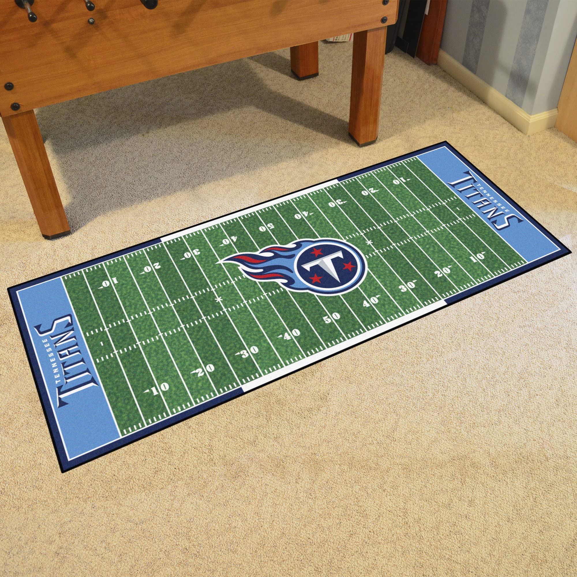 FANMATS 7965 Tennessee Titans Field Runner Rug - 30in. x 72in.