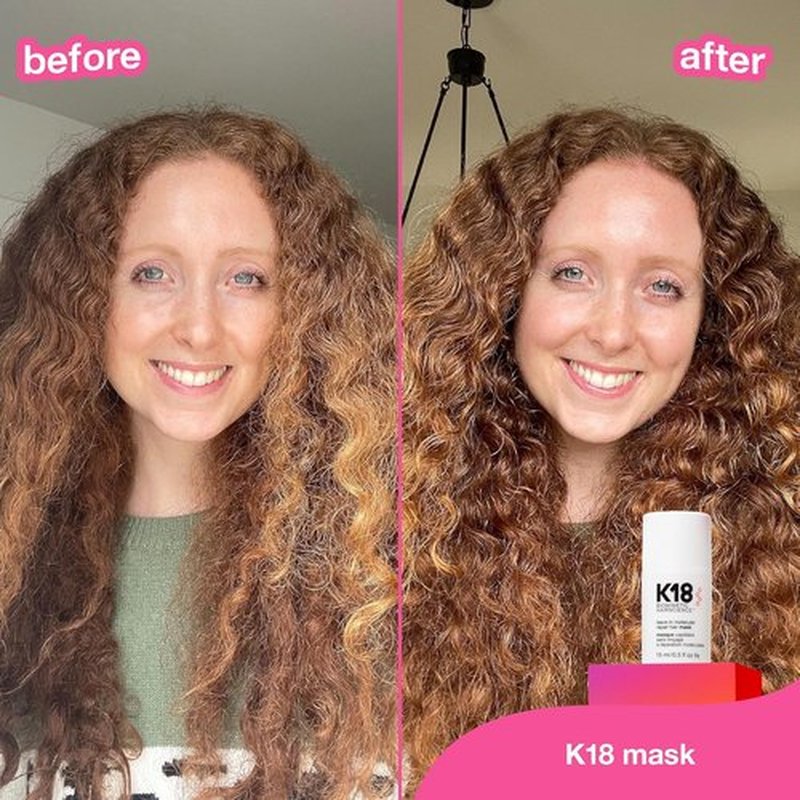 K18 Leave-In Hair Mask - Patented Molecular Repair for Dry, Frizzy, Damaged Hair | Reverse Damage in 4 Minutes