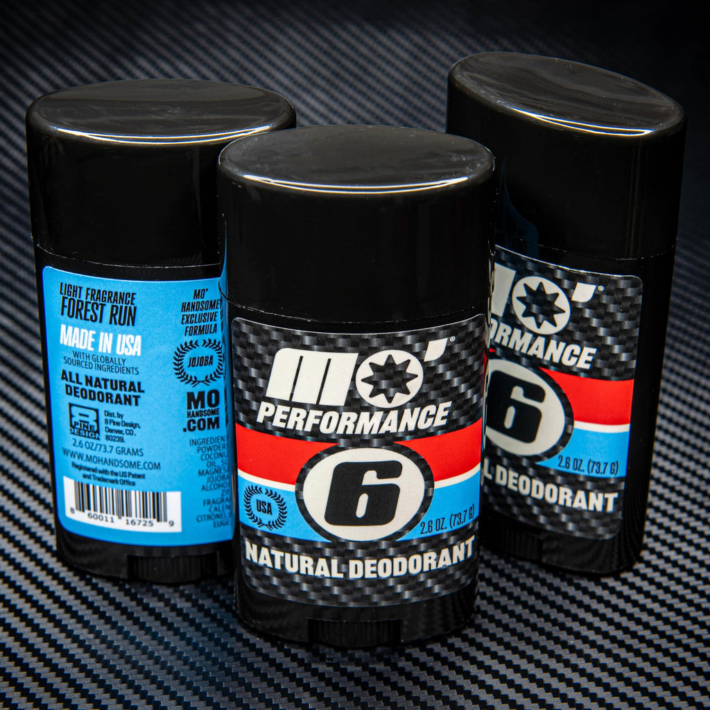 Mo' Handsome Natural Deodorant for Men Aluminum-Free, Baking Soda Free & Paraben-Free - Magnesium Hydroxide & Zinc Ricinoleate for All-Day Odor Control, Sensitive Skin Safe - Made in USA
