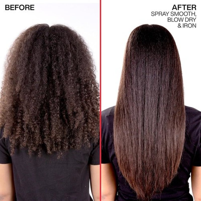 Redken Spray Smooth Anti-Frizz Hair Spray - Frizz Control & Heat Protection | Paraben, Sulfate & Silicone-Free