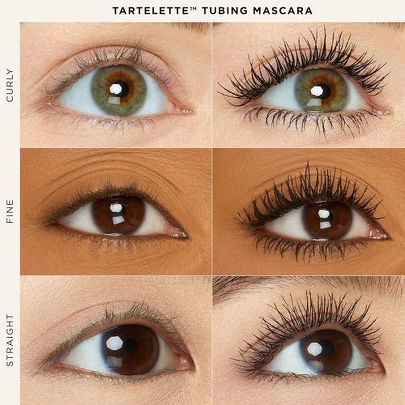 Tarte Best of Tarte Mascara Trio Set - Volume & Length with Tartelette Tubing | Travel Size, Smudge-Proof, Black