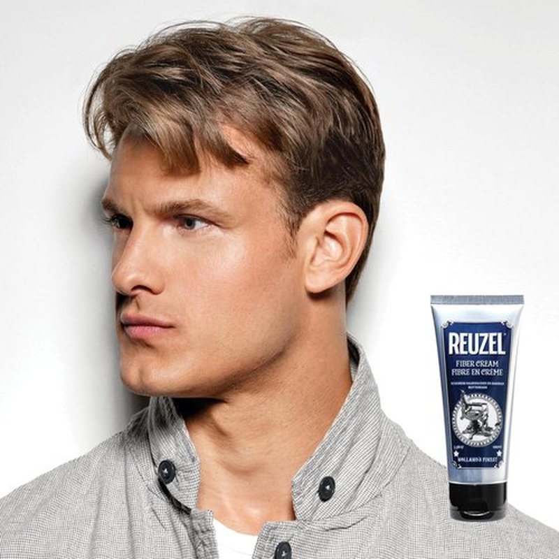 Reuzel Fiber Cream - Low Shine Finish for Textured Styles | 3.38 oz