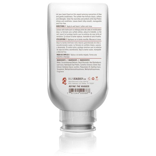 Billy Jealousy Beard Wash - Smooth & Manageable Facial Hair with Hydrating Aloe & Green Tea Extract