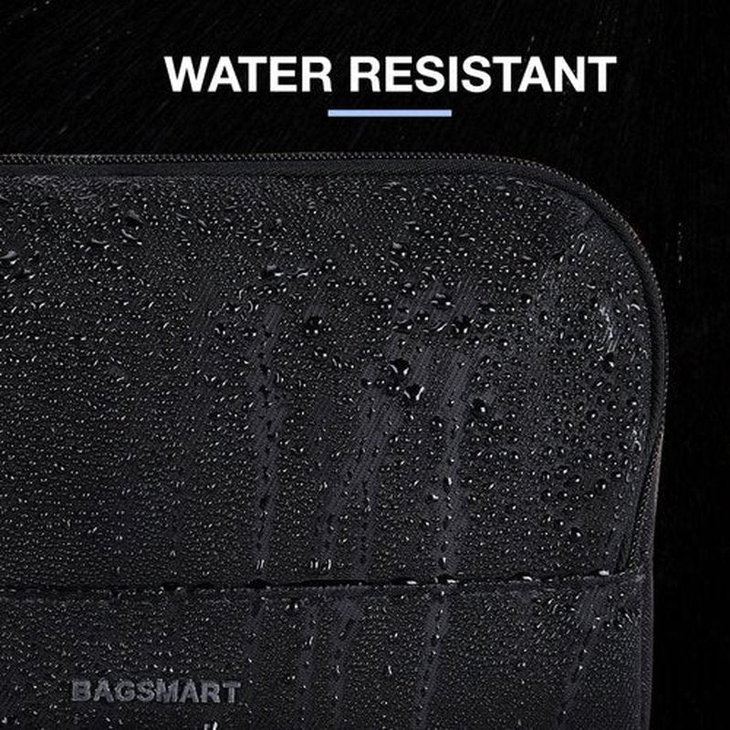 BAGSMART Travel Toiletry Bag - Water Resistant Dopp Kit for Men | Medium Size, Black