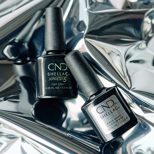 CND Shellac Gel Nail Polish XPRESS5 Top Coat, Crystal Shine Scratch Resistant Final Step Protective Longwear with No Nail Damage, 0.25 fl oz