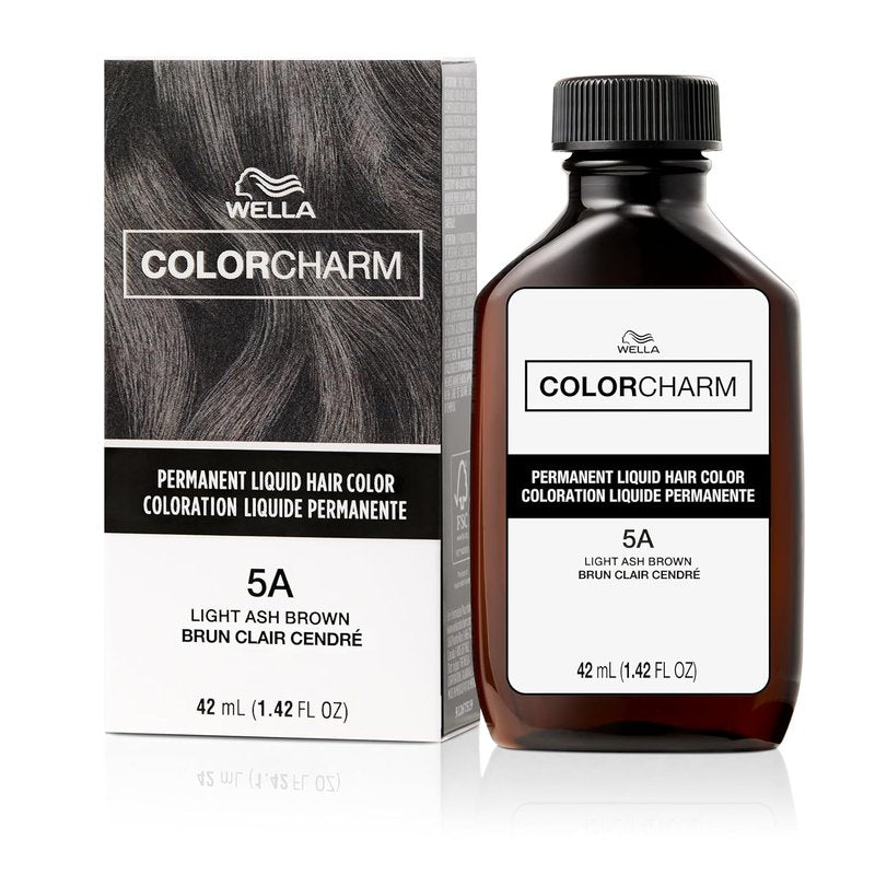WELLA Color Charm Permanent Liquid Hair Color - Light Brown for Effective Gray Coverage