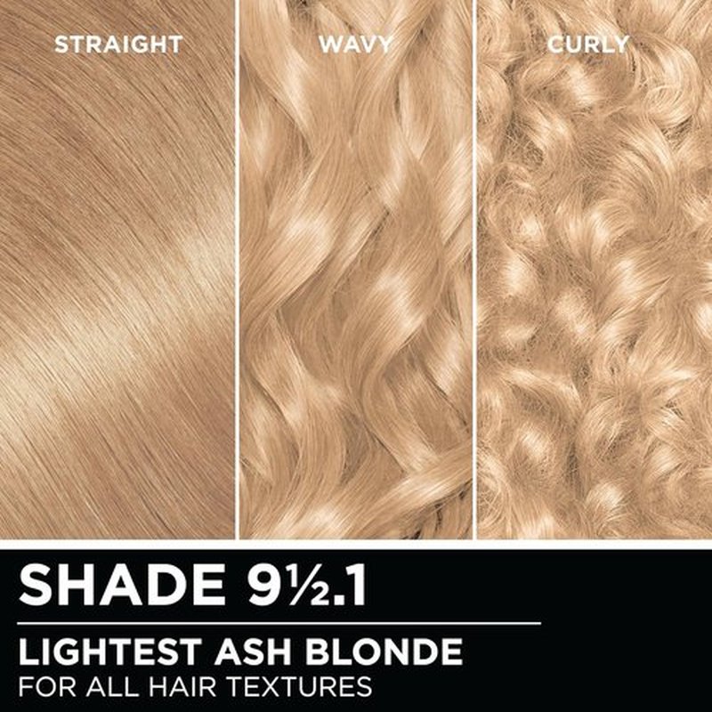 Garnier Olia Hair Color - Ammonia-Free Permanent Dye for Brilliant Oil-Rich Shine | 9 1/2.1 Lightest Ash Blonde