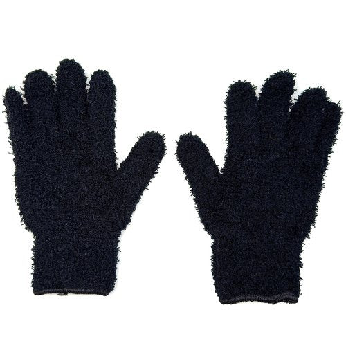 Microfiber Gloves - Black - Set of 2 - Reusable Gloves for Hair Coloring - Hair Dye Gloves - Color Melting Gloves - Bleach Blender Gloves