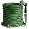 Torioweg Garden Hose 50 FT-Triple-layer pipe, Water Hose with solid Aluminum Fittings, Ultra-Lightweight and Flexible, Abrasion-Resistant, Rust-Resistant,Watering and Cleaning for Outdoor