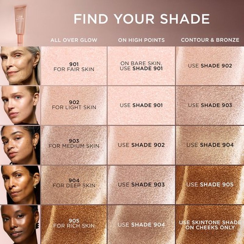 L'Oreal Paris Makeup True Match Lumi Glotion, Natural Glow Enhancer, Illuminator Highlighter, Bronzing Drops For a Sun-Kissed Glow, 905 Rich