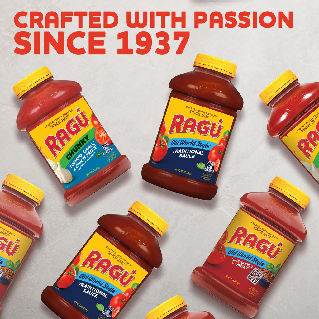 Ragu Old World Style Traditional Sauce, Made with Olive Oil, Perfect for Italian Style Meals at Home, 66 OZ (Pack of 2)