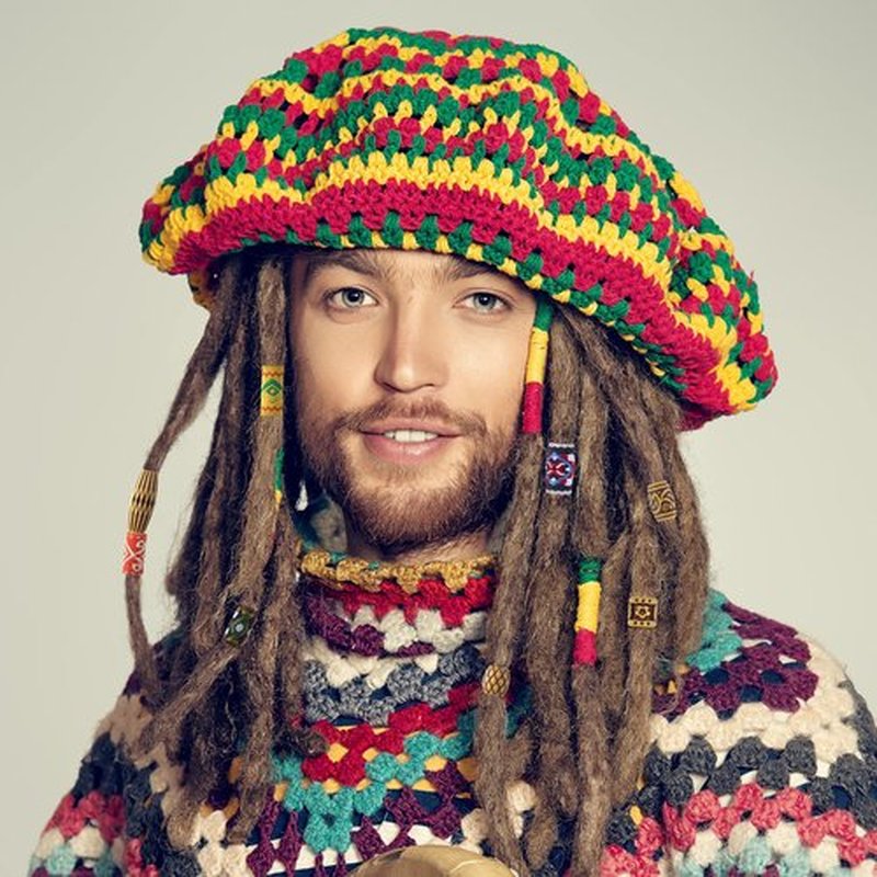 HINZIC 54 PCS Hair Jewelry Braids Fabric Dreadlock Beads Vintage Locks Hair Clips African Tube Beads Simulation Wood Dreadlock Accessories for Halloween Costume Christmas Women Men