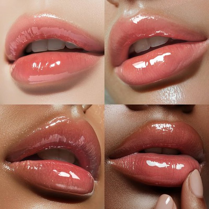 Espoir Couture Lip Tint Glaze #17 Ginger Peach | Volumizing Lip Stain with Juicy Texture, Long-Lasting & Vibrant Colors, Moisturizing & Hydrating, Glossy Formula, Vegan, Korean Makeup, 0.14 oz