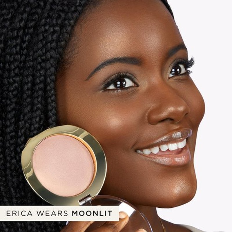 tarte shape tape glow powder – Buildable Highlighter with Mineral Pigments & Diamond Powder for a Natural Radiant Finish with Lightweight Luminous Shine, Vegan & Cruelty-Free, full size, starlit