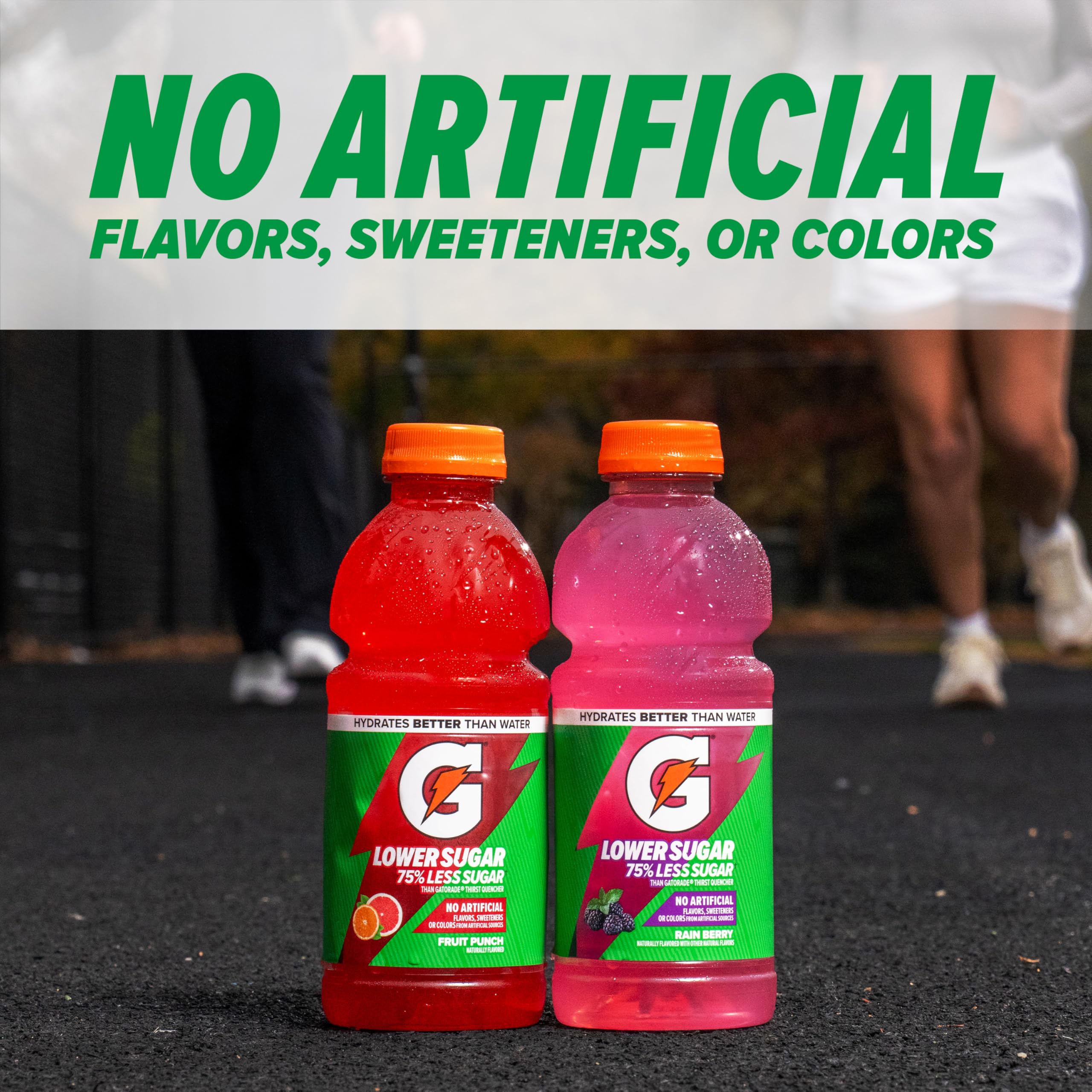 Gatorade Lower Sugar Sports Drink, Lemonade, 12 fl oz Bottles, (12 Pack)