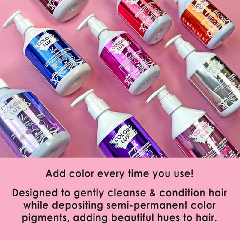 Color Lux Color Cleansing Conditioner - 3-in-1 Silver Depositing Formula | Vegan & Sulfate-Free, 8.25 oz