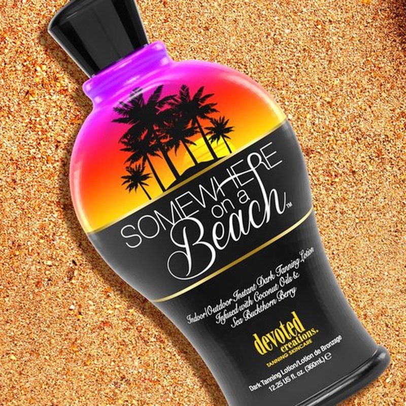 Somewhere on a Beach Instant Dark Tanning Lotion - 12.25 Ounce for Indoor & Outdoor Use