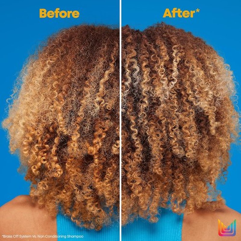 Matrix Brass Off Toning Blue Shampoo - Neutralizes Brassy Tones for Color-Treated Hair | 10.1 Fl Oz