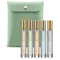 LOVERY Perfume Set - 5 Mini Fragrances in Leather Pouch | Perfect Birthday Gifts for Him & Her - 10ml Travel Size