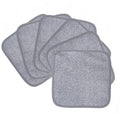 Polyte Premium Hypoallergenic Microfiber Makeup Remover and Facial Cleansing Cloth, 8 x 8 in, 6 Pack (Gray)