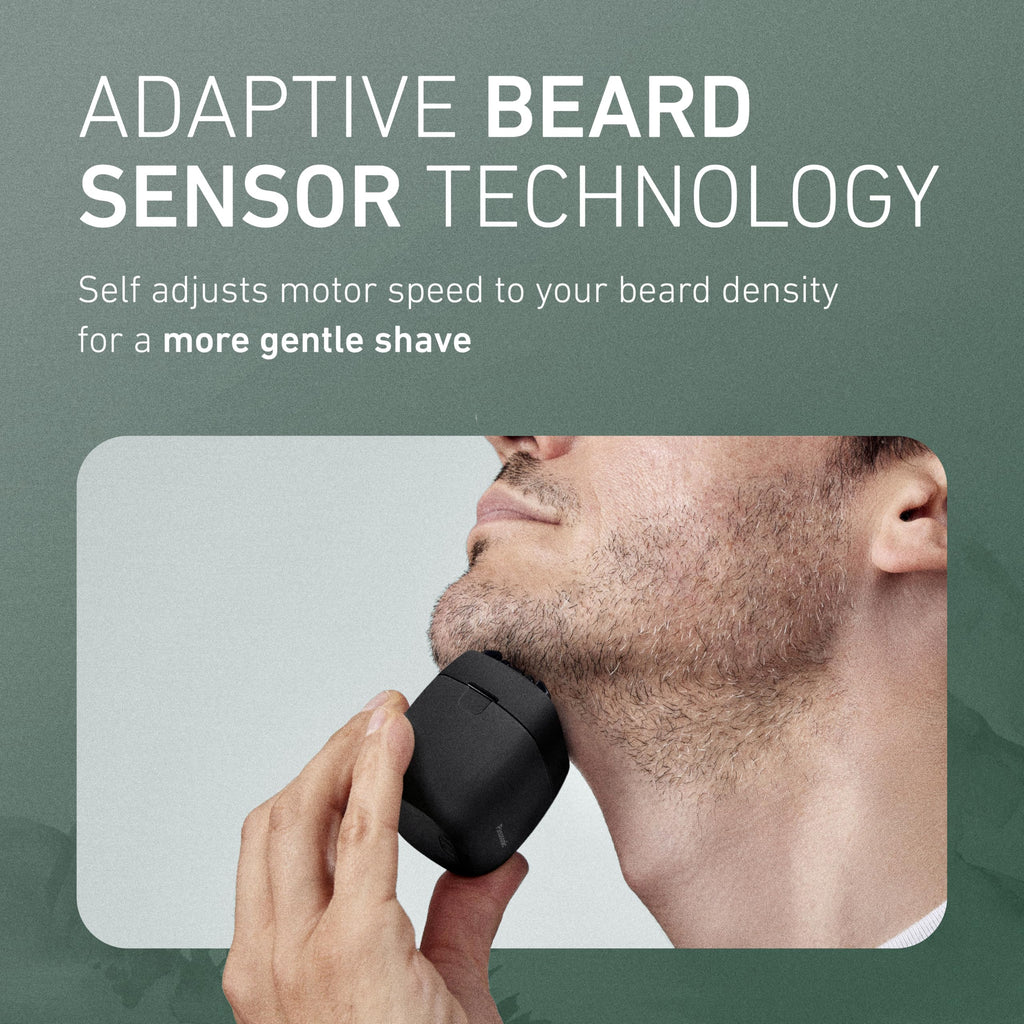 Panasonic ARC5 Palm-Sized Foil Shaver, Handheld Luxury Compact Travel Shaver with 5-Blade Cutting System and USB-C Charging, Wet/Dry Electric Razor for Daily Shaving Routine - ES-PV3A-K