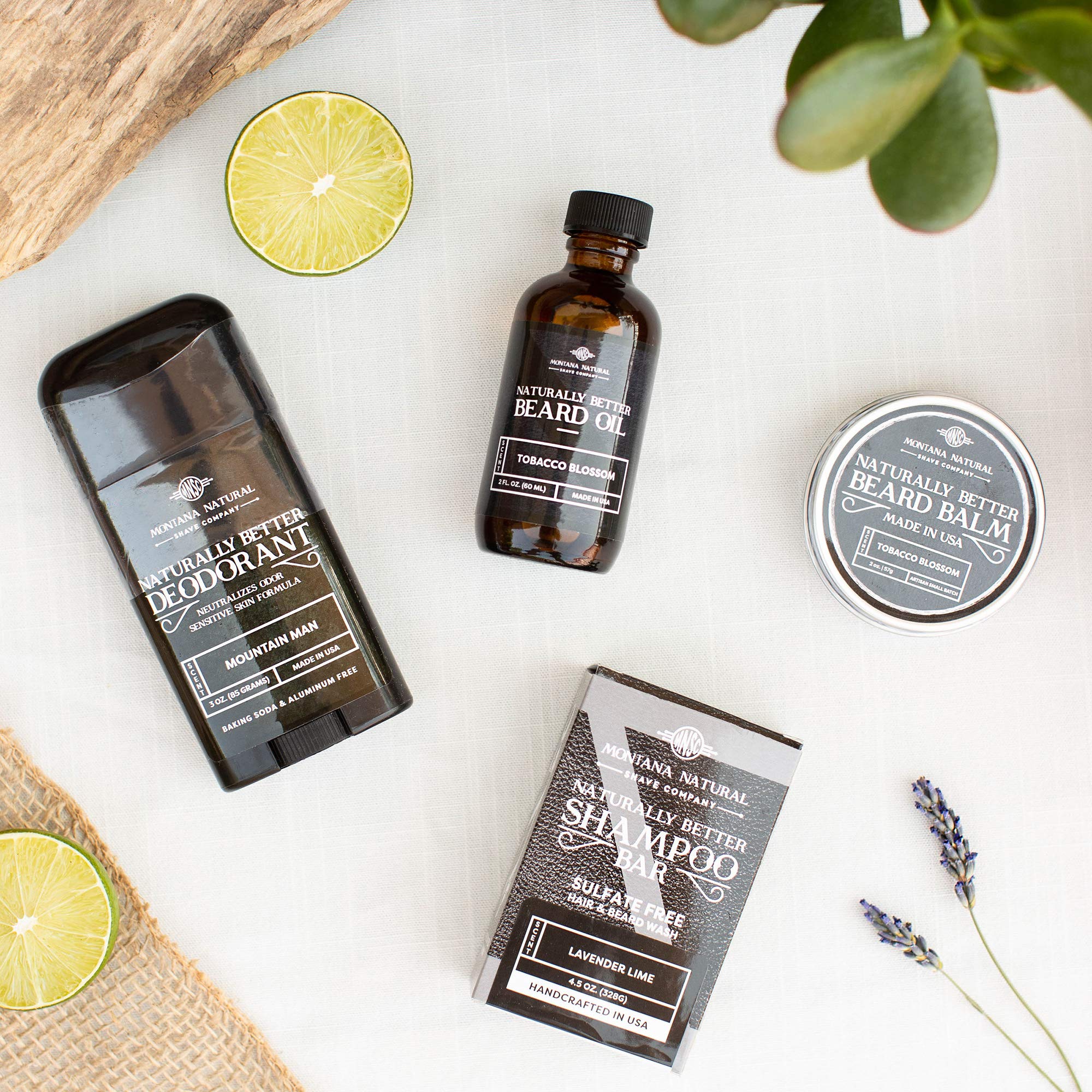 MNSC Mountain Man Deodorant - Magnesium & Activated Charcoal, Sensitive Skin Formula - Aluminum-Free, Baking Soda-Free, All-Natural, Plant-Derived - Made in USA