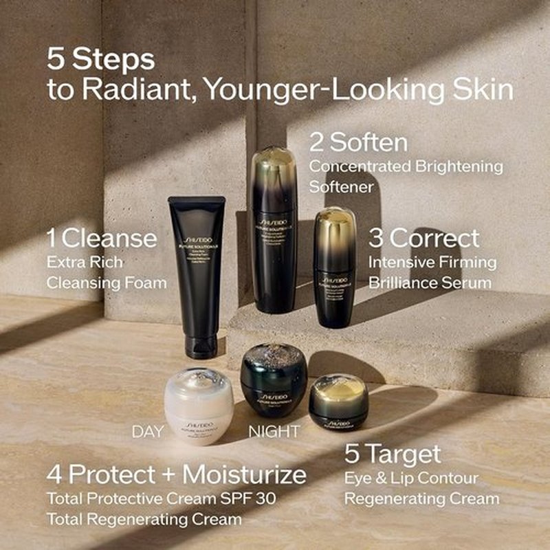 Shiseido Future Solution LX Brightening Softener - Anti-Aging Facial Lotion for Smooth, Clarified Skin - All Skin Types
