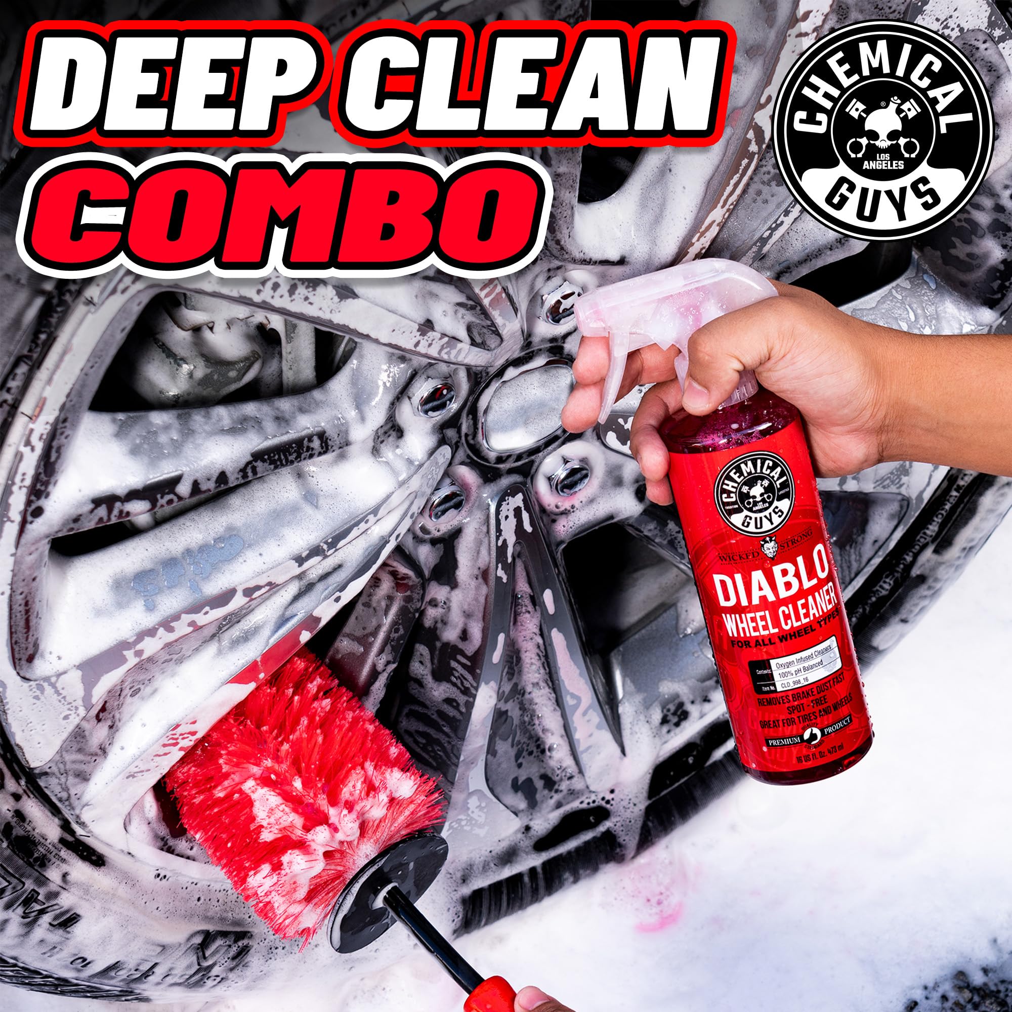 Chemical Guys, Diablo Brake Dust & Wheel Cleaner Spray for Rims, 2 x 16 oz
