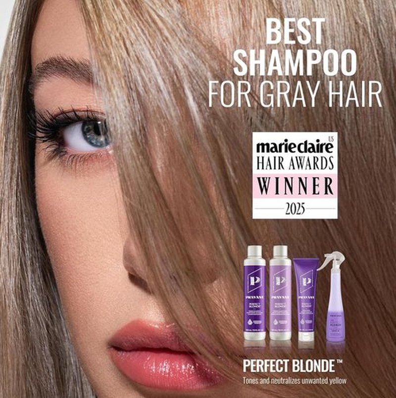 Pravana The Perfect Blonde Purple Toning Shampoo - Neutralizes Brassiness & Enhances Shine | Vegan, Sulfate-Free