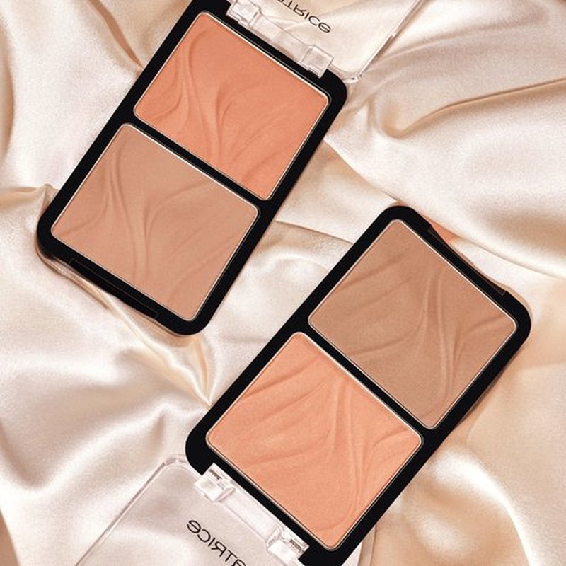 Catrice Butter Like Bronze & Contour Palette | 2-in-1 Ultra-Blendable Bronzer & Contour Duo | Buttery Powder Texture | Vegan & Cruelty Free (010 | Born To Shape)
