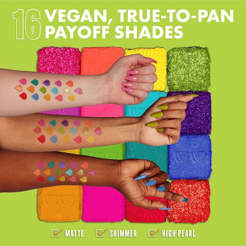 NYX PROFESSIONAL MAKEUP, Ultimate Shadow Palette, Eyeshadow Palette - I Know That's Bright