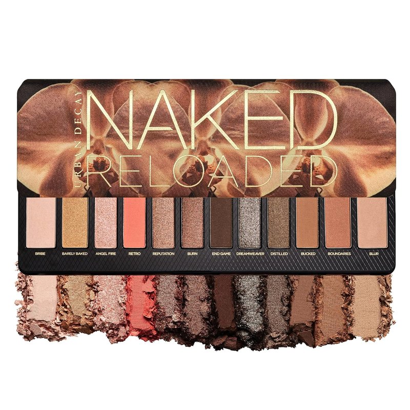 Urban Decay Naked Reloaded Eyeshadow Palette - 12 Warm Bronze Shades for Natural Smokey Eye | Vegan & Cruelty-Free