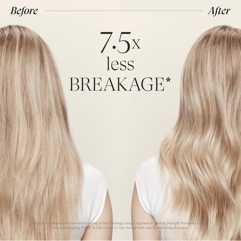 L'ANZA Healing Strength Detangling Primer, Leave-In Detangler, Prevents Breakage, UV & Heat Protection, Strengthens & Repairs Damaged Hair, Smooths, Anti-Frizz, Color Safe, Sulfate Free (6.8 Fl Oz)