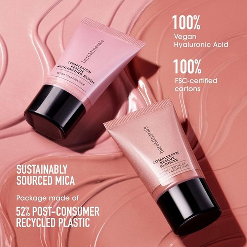 bareMinerals Complexion Rescue Liquid Blonzer - Buildable Gel-Cream Blush & Bronzer for Sun-Kissed Glow