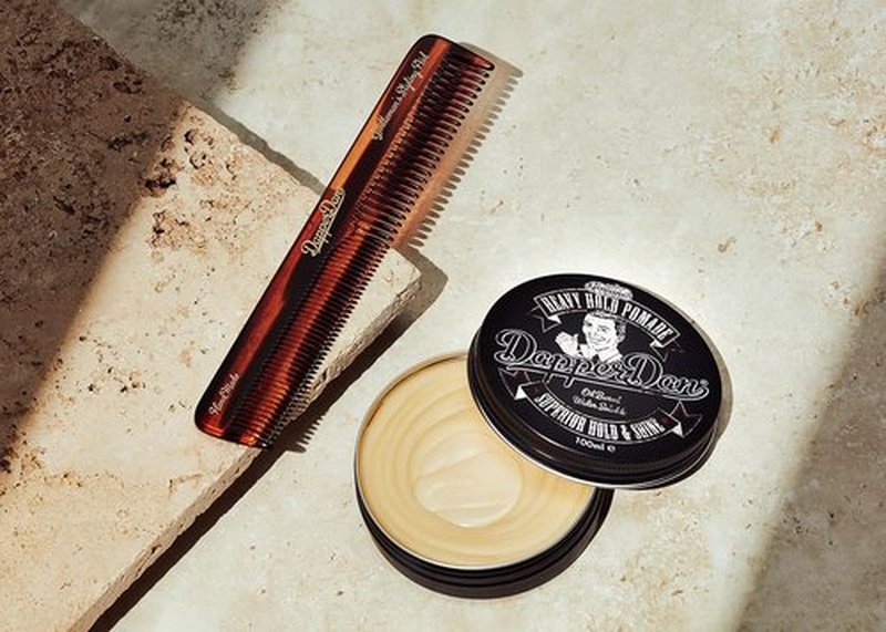 Dapper Dan Heavy Hold Pomade - Strong Hold & High Shine Hair Styling for Men | 2 x 3.38 Fl Oz