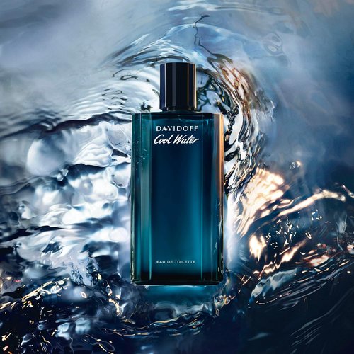 Davidoff Cool Water Eau de Toilette - Aromatic Men's Cologne with Coriander, Mint, Lavender & Amber - Long-Lasting Scent