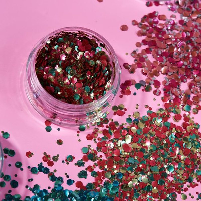 Mystic Bio Biodegradable Eco Chunky Glitter by Moon Glitter - 100% Cosmetic Bio Glitter for Face, Body, Nails, Hair and Lips - 3g - Masquerade