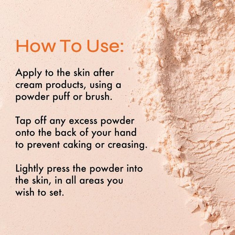 The Beauty Crop Vitamin Babe Setting Powder - Talc-Free Loose Powder for Flawless Finish - Medium Shade - 0.35 oz