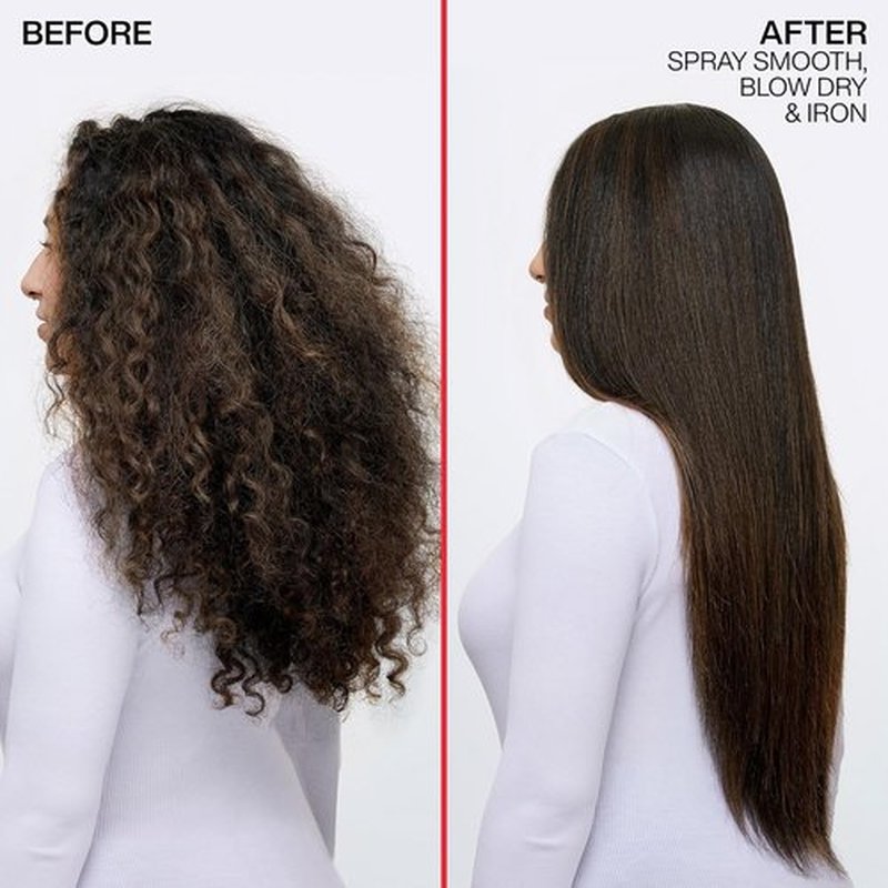 Redken Spray Smooth Anti-Frizz Hair Spray - Frizz Control & Heat Protection | Paraben, Sulfate & Silicone-Free