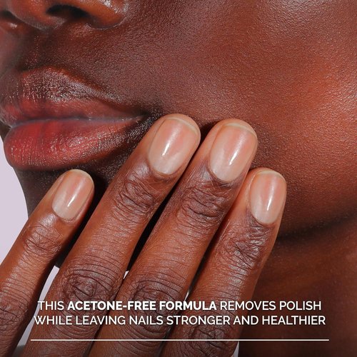 LONDONTOWN Nail Polish Remover Set - Acetone-Free, Gentle Pads That Condition Nails & Cuticles | 8 Fl Oz