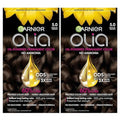Garnier Olia Hair Color - Ammonia-Free Permanent Dye for 100% Gray Coverage | 5.0 Medium Brown, 2 Count