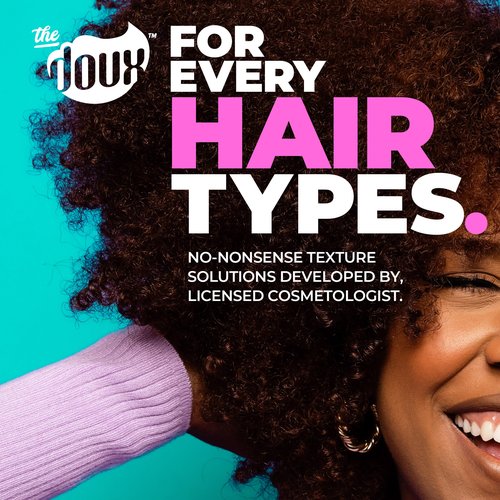 The Doux 808 Base Curl Defining Gel for Natural Hair – Medium Hold Styling Gel with Honey, Aloe & Marshmallow Root – Anti-Frizz Curl Enhancer for Wash and Go, Twist-Outs, TWA & All Curl Types