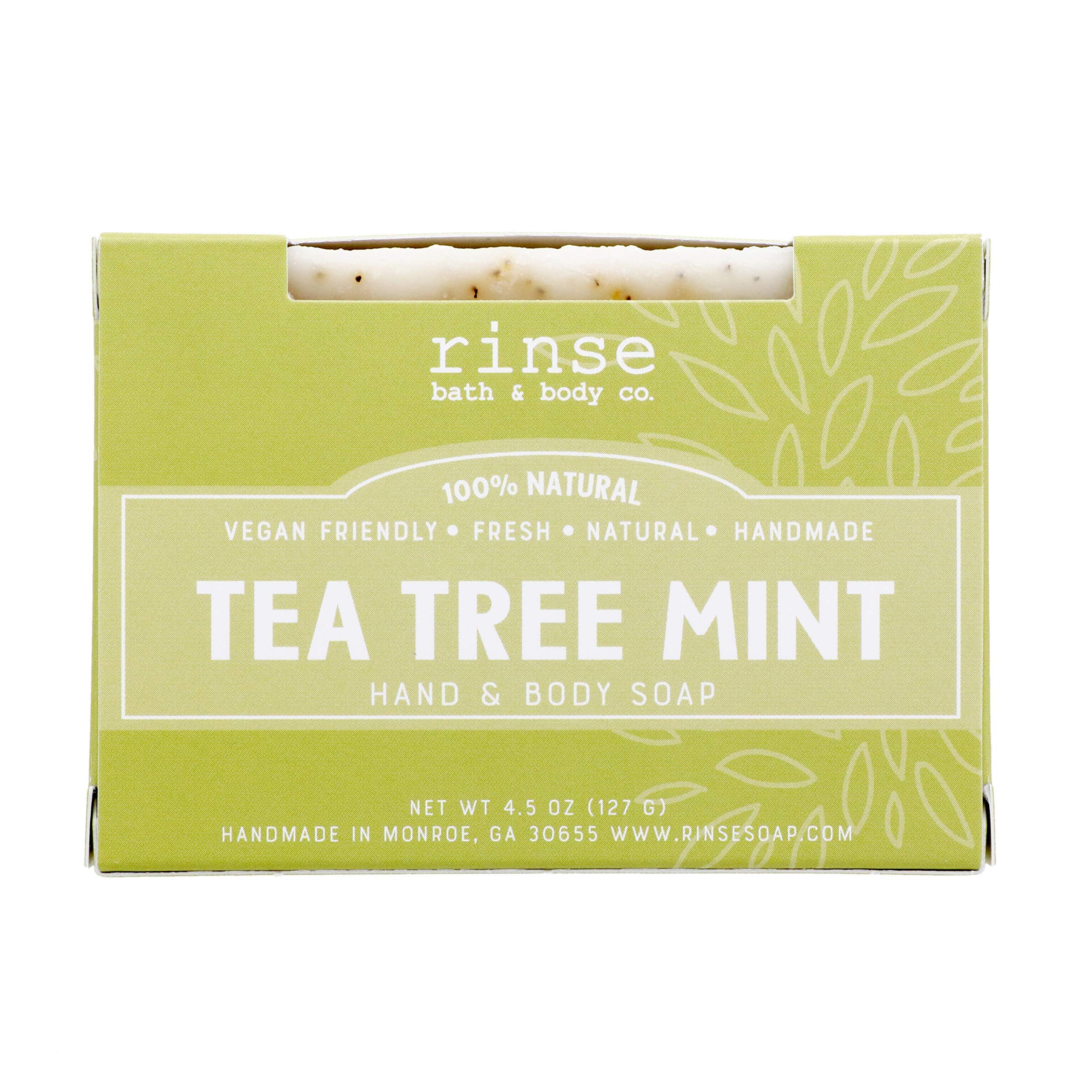 Rinse Bath & Body Tea Tree Mint Soap Bar Handmade 4.5 oz