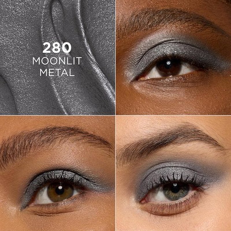 L'Oreal Paris Makeup Le Shadow Stick Eyeshadow - Blendable & Smudge-Resistant Smokey Cream, 280 Moonlit Metal