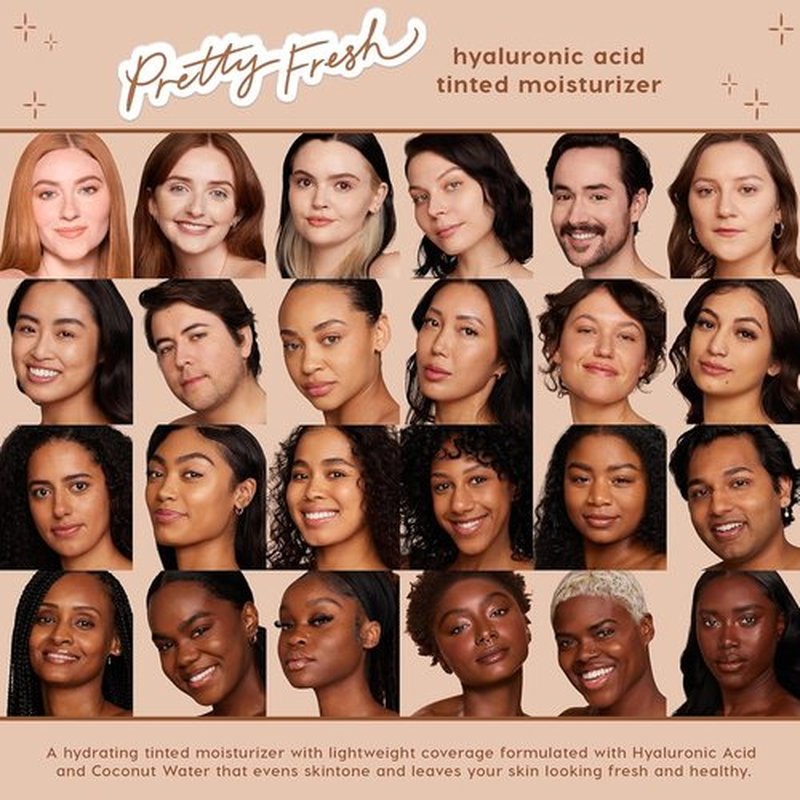 ColourPop Pretty Fresh Tinted Moisturizer - Hydrating Skin Tint with Hyaluronic Acid - Medium 14W (1.45 oz)